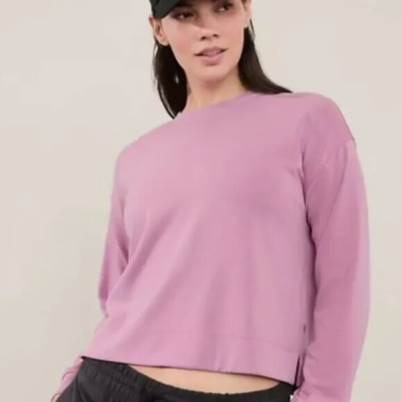 Athleta Seasoft Crewneck Sweatshirt, Size XS - Picture 3 of 4